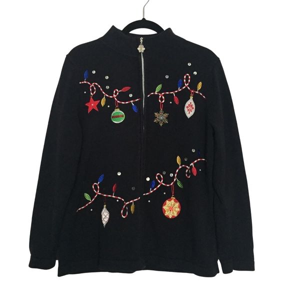 Nouveaux Sweaters - Nouveaux Christmas Sweater L Black EUC